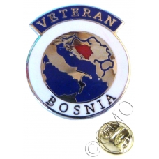Bosnia Conflict Veterans Lapel Pin Badge